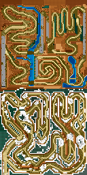 Thumbnail for a map of Rounds 3 & 7 for the SNES game The King Of Rally.