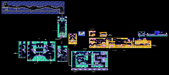 Thumbnail for a map of The Great Cave Offensive Stage 2 for the SNES game Kirby: Super Star.