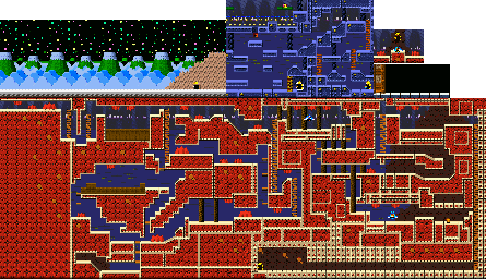 Thumbnail for a map of Milky Way Wishes Cavios for the SNES game Kirby: Super Star.