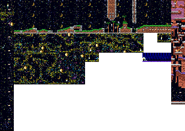 Thumbnail for a map of Milky Way Wishes Halfmoon for the SNES game Kirby: Super Star.