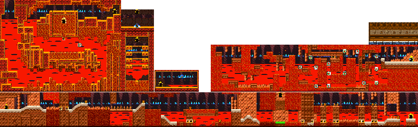 Thumbnail for a map of Milky Way Wishes Hotbeat for the SNES game Kirby: Super Star.