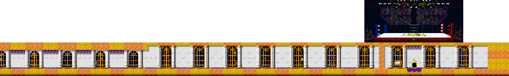 Thumbnail for a map of Spring Breeze Stage 4: Mt. Dedede for the SNES game Kirby: Super Star.