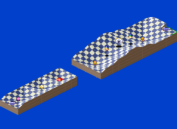 Thumbnail for a map of 1Play Game Course 5 - Hole 6 for the SNES game Kirby's Dream Course.