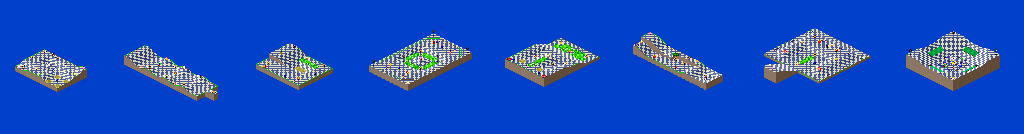 Thumbnail for a map of 2Play Game Course 3 - Holes 1-8 for the SNES game Kirby's Dream Course.