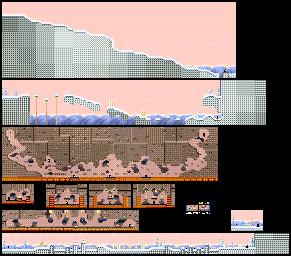 Thumbnail for a map of Level 5: Iceberg Stage 2 for the SNES game Kirby's Dream Land 3.