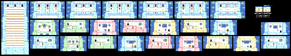 Thumbnail for a map of Level 5: Iceberg Stage 6 for the SNES game Kirby's Dream Land 3.