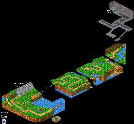 Thumbnail for a map of Area 3 for the SNES game Lady Stalker: The Apocalypse Engine.