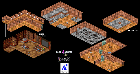 Thumbnail for a map of Dungeon & Museum for the SNES game Lady Stalker: The Apocalypse Engine.