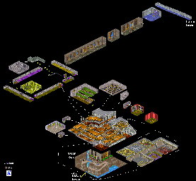Thumbnail for a map of King Baron's Mansion for the SNES game Lady Stalker: The Apocalypse Engine.