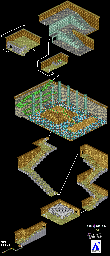 Thumbnail for a map of Monster Temple for the SNES game Lady Stalker: The Apocalypse Engine.