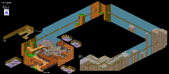 Thumbnail for a map of Monster Village for the SNES game Lady Stalker: The Apocalypse Engine.