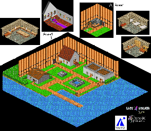 Thumbnail for a map of Port Town for the SNES game Lady Stalker: The Apocalypse Engine.