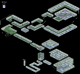 Thumbnail for a map of Sewers 1 for the SNES game Lady Stalker: The Apocalypse Engine.