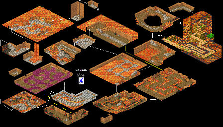 Thumbnail for a map of Volcano for the SNES game Lady Stalker: The Apocalypse Engine.