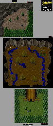 Thumbnail for a map of Gnome Tree, Lilaty & Gnome Plain for the SNES game Lagoon.