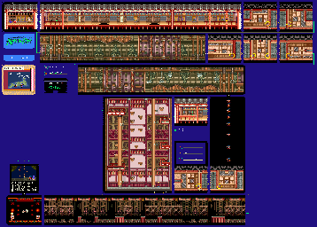 Thumbnail for a map of Warlock Zone IV: Defeat Otafu The Base for the SNES game The Legend Of The Mystical Ninja.