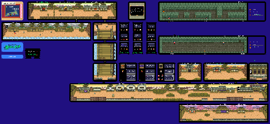 Thumbnail for a map of Warlock Zone IV: Defeat Otafu Yamato for the SNES game The Legend Of The Mystical Ninja.