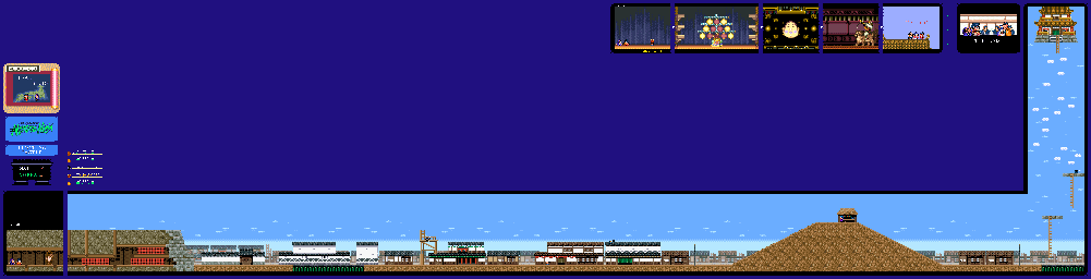 Thumbnail for a map of Warlock Zone IX: Final Story Floating Castle for the SNES game The Legend Of The Mystical Ninja.