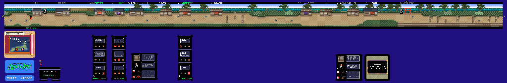 Thumbnail for a map of Warlock Zone VII: White Mirror White Mirror for the SNES game The Legend Of The Mystical Ninja.