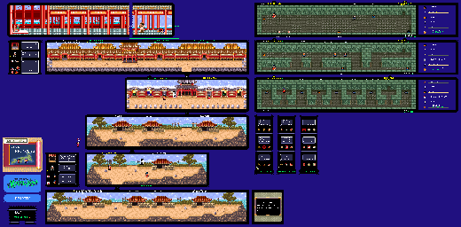 Thumbnail for a map of Warlock Zone VIII: Save Princess Ryukyu for the SNES game The Legend Of The Mystical Ninja.