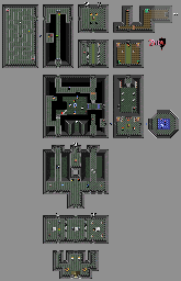 Thumbnail for a map of Dark Palace 1F for the SNES game The Legend Of Zelda: A Link To The Past.