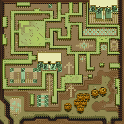 Thumbnail for a map of Dark World Dark Palace for the SNES game The Legend Of Zelda: A Link To The Past.