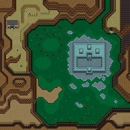 Thumbnail for a map of Dark World Ice Island for the SNES game The Legend Of Zelda: A Link To The Past.