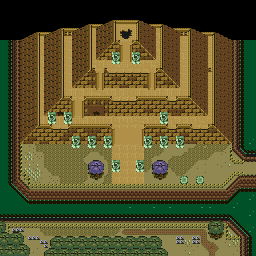 Thumbnail for a map of Dark World Pyramid Of Power for the SNES game The Legend Of Zelda: A Link To The Past.