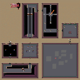 Thumbnail for a map of Ganon's Tower 5F for the SNES game The Legend Of Zelda: A Link To The Past.