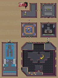 Thumbnail for a map of Ganon's Tower 6F for the SNES game The Legend Of Zelda: A Link To The Past.