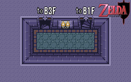 Thumbnail for a map of Hyrule Castle B2F for the SNES game The Legend Of Zelda: A Link To The Past.