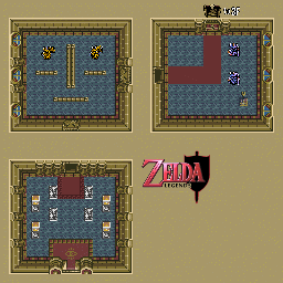 Thumbnail for a map of Hyrule Castle Tower - 2F for the SNES game The Legend Of Zelda: A Link To The Past.