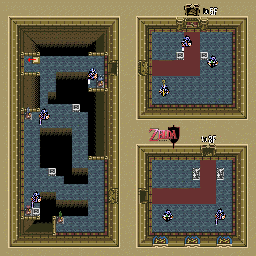 Thumbnail for a map of Hyrule Castle Tower - 4F for the SNES game The Legend Of Zelda: A Link To The Past.