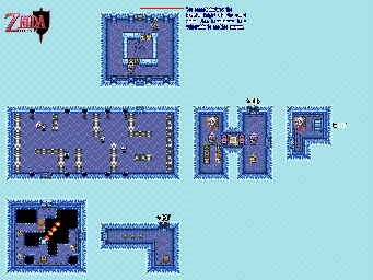 Thumbnail for a map of Ice Palace B2F for the SNES game The Legend Of Zelda: A Link To The Past.