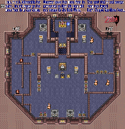 Thumbnail for a map of Mountain Tower 4F for the SNES game The Legend Of Zelda: A Link To The Past.