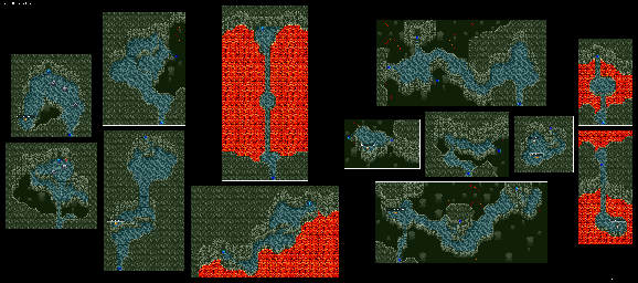 Thumbnail for a map of Andel Lava Cave for the SNES game Lennus II: Fuuin no Shito.