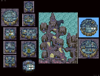 Thumbnail for a map of Du Terran Continent Revenant for the SNES game Lennus II: Fuuin no Shito.