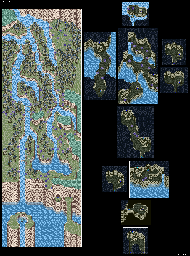 Thumbnail for a map of Eltz Jill Island for the SNES game Lennus II: Fuuin no Shito.