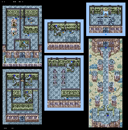 Thumbnail for a map of Eltz Purification Temple for the SNES game Lennus II: Fuuin no Shito.