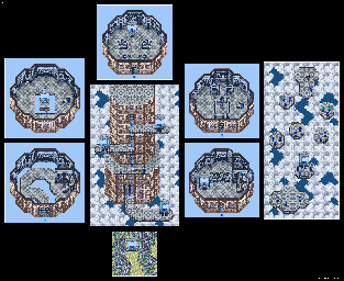 Thumbnail for a map of Eltz Sacred Temple for the SNES game Lennus II: Fuuin no Shito.