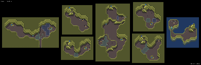 Thumbnail for a map of Kua Terran Continent Kua Gelga for the SNES game Lennus II: Fuuin no Shito.