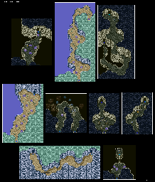 Thumbnail for a map of Lennus Corridor Of Gold for the SNES game Lennus II: Fuuin no Shito.