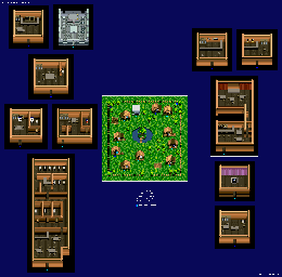Thumbnail for a map of Faras Village for the SNES game Light Fantasy.