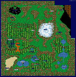 Thumbnail for a map of Overworld for the SNES game Light Fantasy.