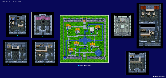 Thumbnail for a map of Town Of Light for the SNES game Light Fantasy.