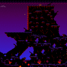 Thumbnail for a map of Level 10 - Pride Rock for the SNES game The Lion King.