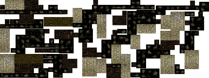 Thumbnail for a map of Barrow Downs (Dark) for the SNES game The Lord Of The Rings: Volume One.