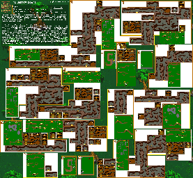 Thumbnail for a map of Barrow Downs for the SNES game The Lord Of The Rings: Volume One.