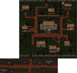 Thumbnail for a map of Bree for the SNES game The Lord Of The Rings: Volume One.