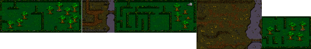 Thumbnail for a map of Chetwood for the SNES game The Lord Of The Rings: Volume One.